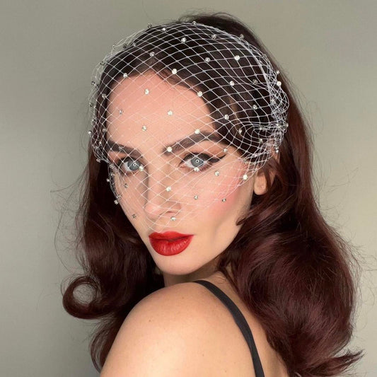 Glittering Bride Crystal Veil