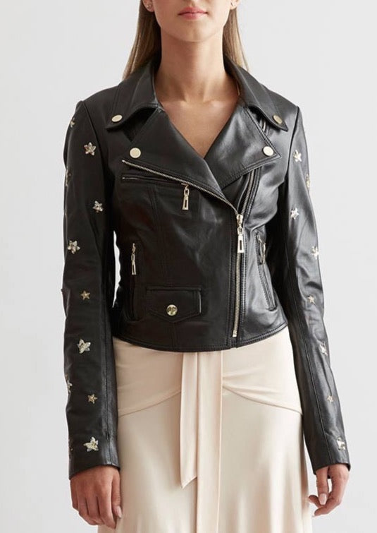 The Elektra Leather Jacket – OH YES CÉLESTE