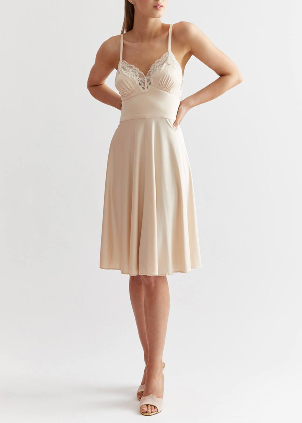 Harlow 1930's Style Midi Slip
