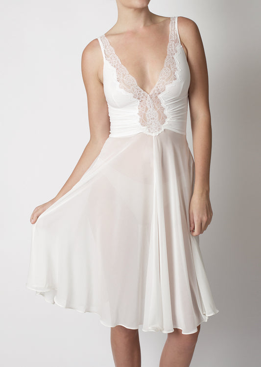 Rita Silk 1940's Slip in Ivory